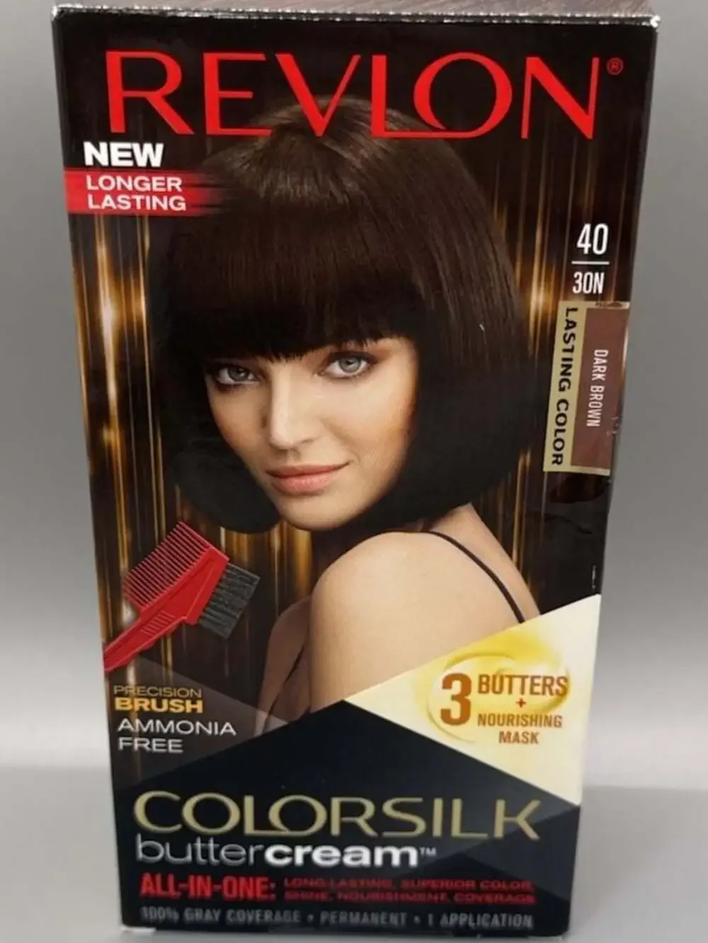 NEW Revlon Colorsilk Buttercream Hair Color 40 / 30N Dark Brown Discontinued HTF